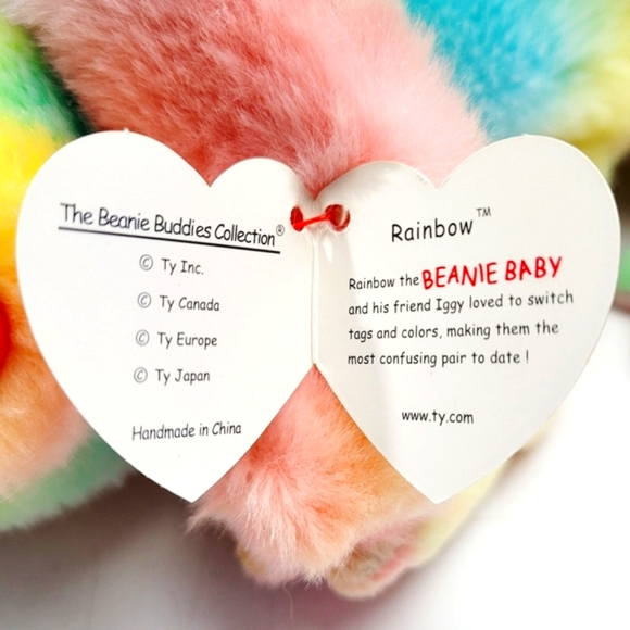 Vintage 1999 TY Beanie Buddy "Rainbow" the Chameleon - Picture 10 of 11
